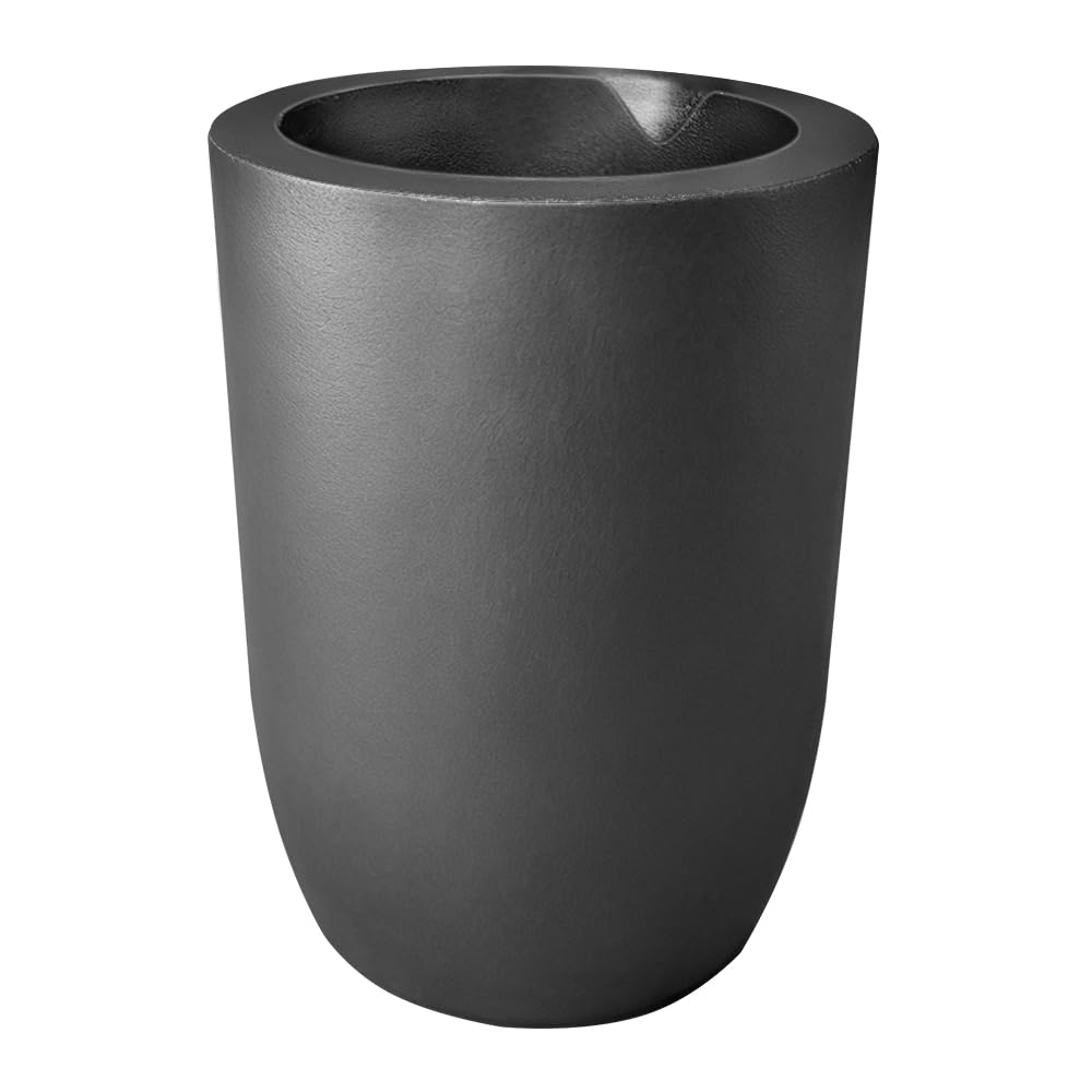 Nelyrho 6kg Premium Graphite Crucible, Silicon Carbide Clay Crucible Cup for Melting Casting Refining Aluminum, Gold, Silver, Copper, Brass, Withstand