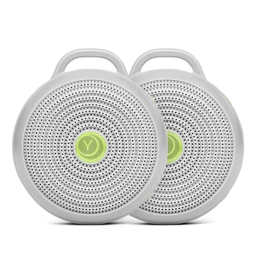 Image of Yogasleep Hushh Portable White Noise Sound Machine for Baby - 2 Pack - 3 Natural Sounds with Volume Control, Compact Size, Noise Canceling for Sleep Aid, Office Privacy, & Meditation, Registry Gift