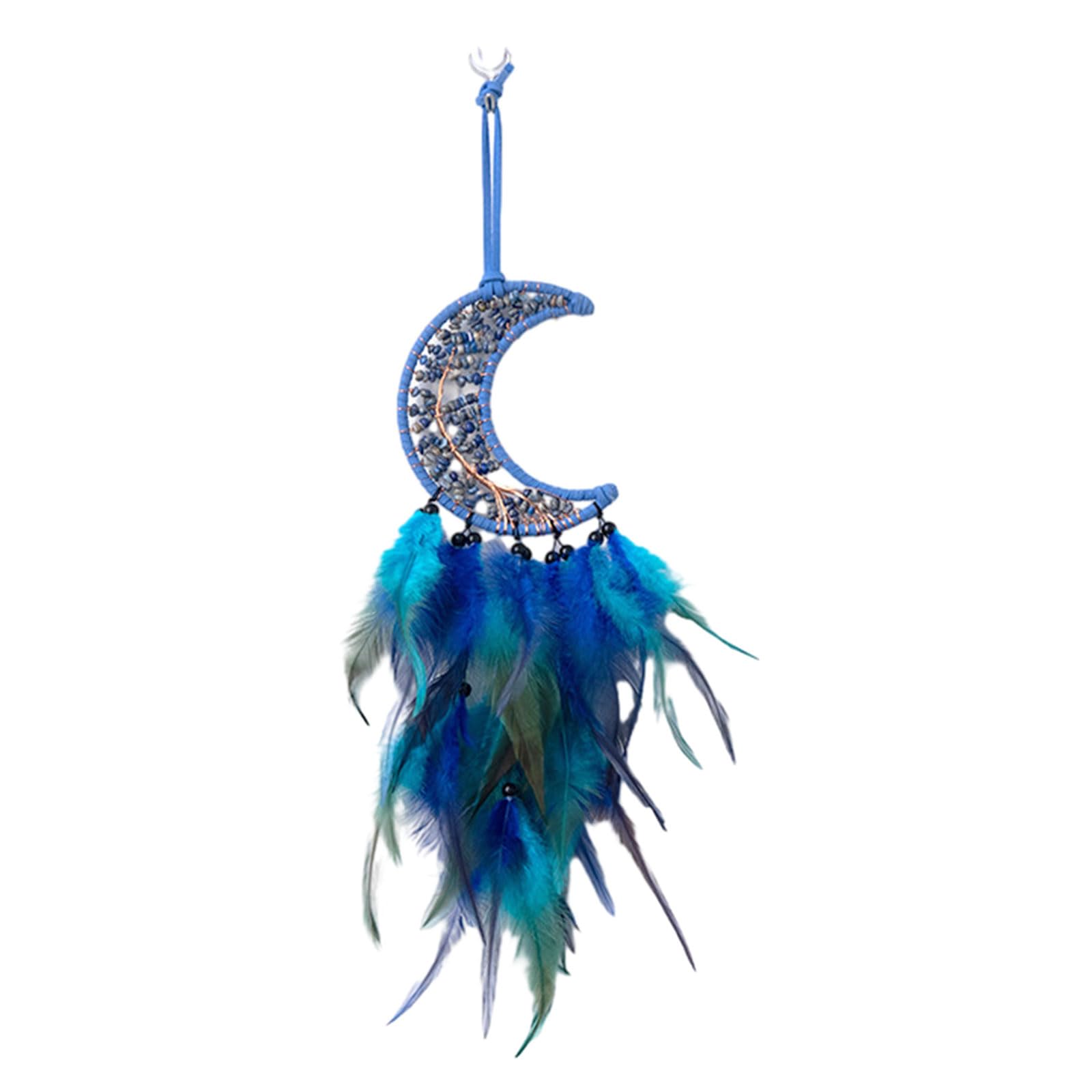 Kalttoy Woven with Tassels Crystal Pendant Wind Chimes Wall Hanging Ornament Home Decor Mystical