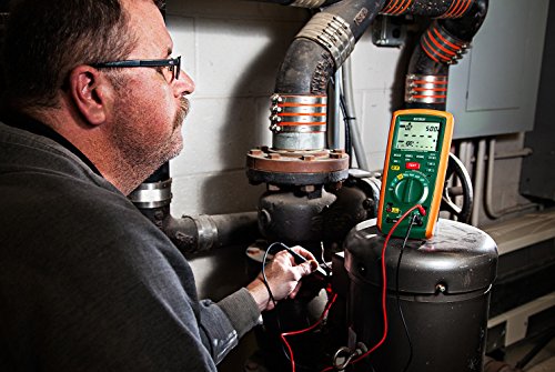 Image of Extech MG320 CAT IV Insulation Tester and True RMS Multimeter - 1000V Digital Insulation Resistance, AC /DC Voltage, Continuity, Auto-Ranging, Backlit LCD, Safety Rated Professional Electrical Meter | Insulation to 20 GOhm, 5 test voltages 50-1000V, PI /DAR, True RMS DMM to 600V, continuity, CAT IV 600V