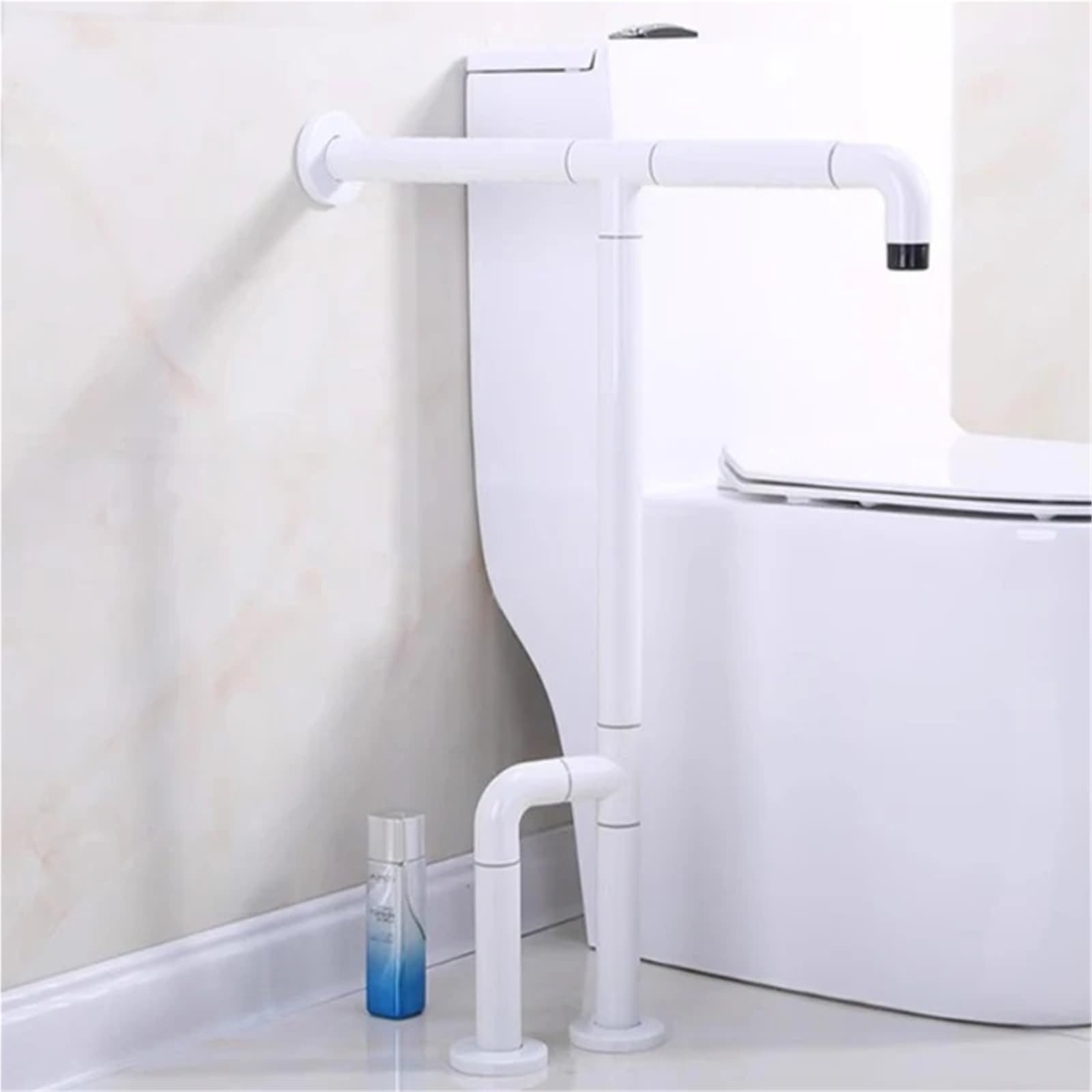 Maniglie per bagno, maniglie per WC, portatili, con forte ventosa, per vasche da bagno a pressione, accessori per bagno, 2 pezzi