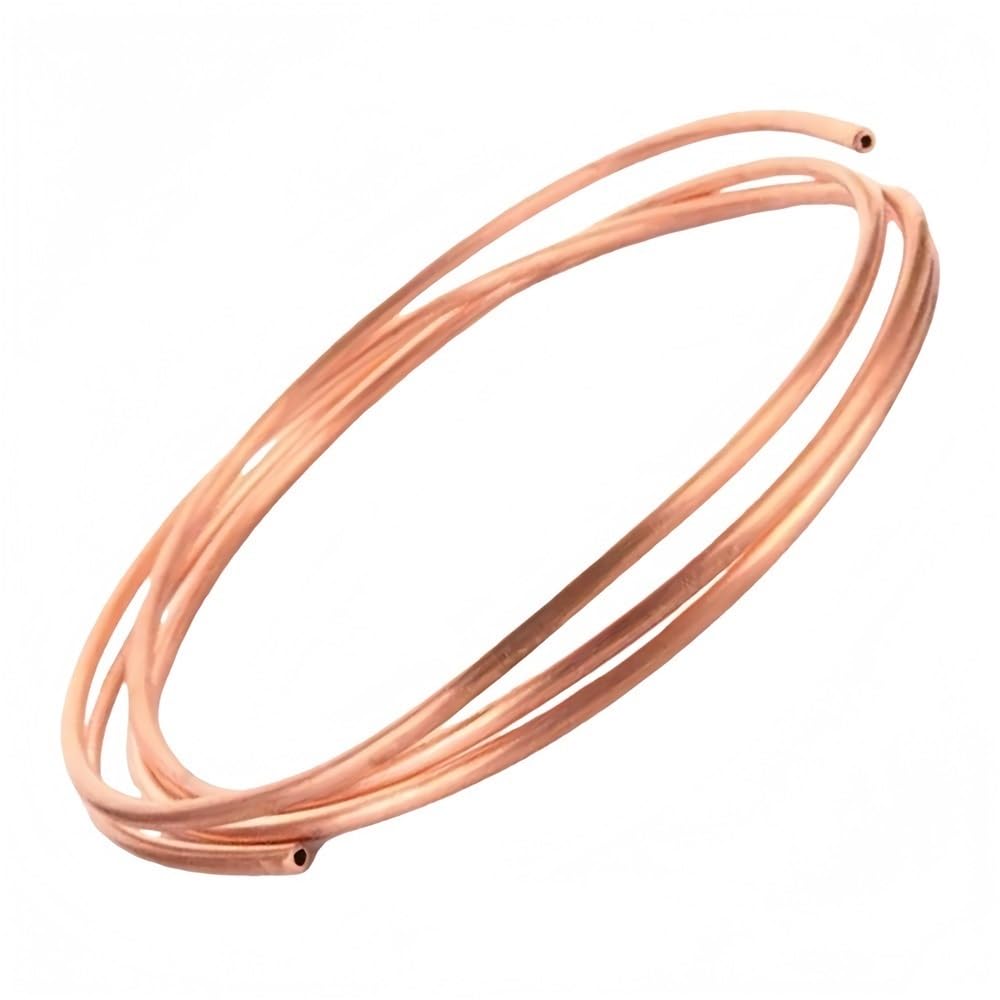 Kupferschläuche für Kühlung, Kupferrohrspule, Kühlkapillarrohre für Kupferrohr T2, verschiedene Größen (3 Meter x 5 mm x 1 mm)