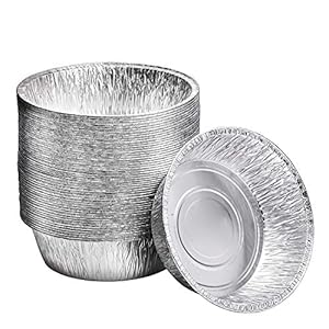 10-Inch Aluminum Dutch Oven Liner Pans | Disposable Cake Pan and Extra Deep Aluminum Foil Pans for Baking, Freezing, and Storage | Durable Aluminum Round Baking Pans | 100 Count