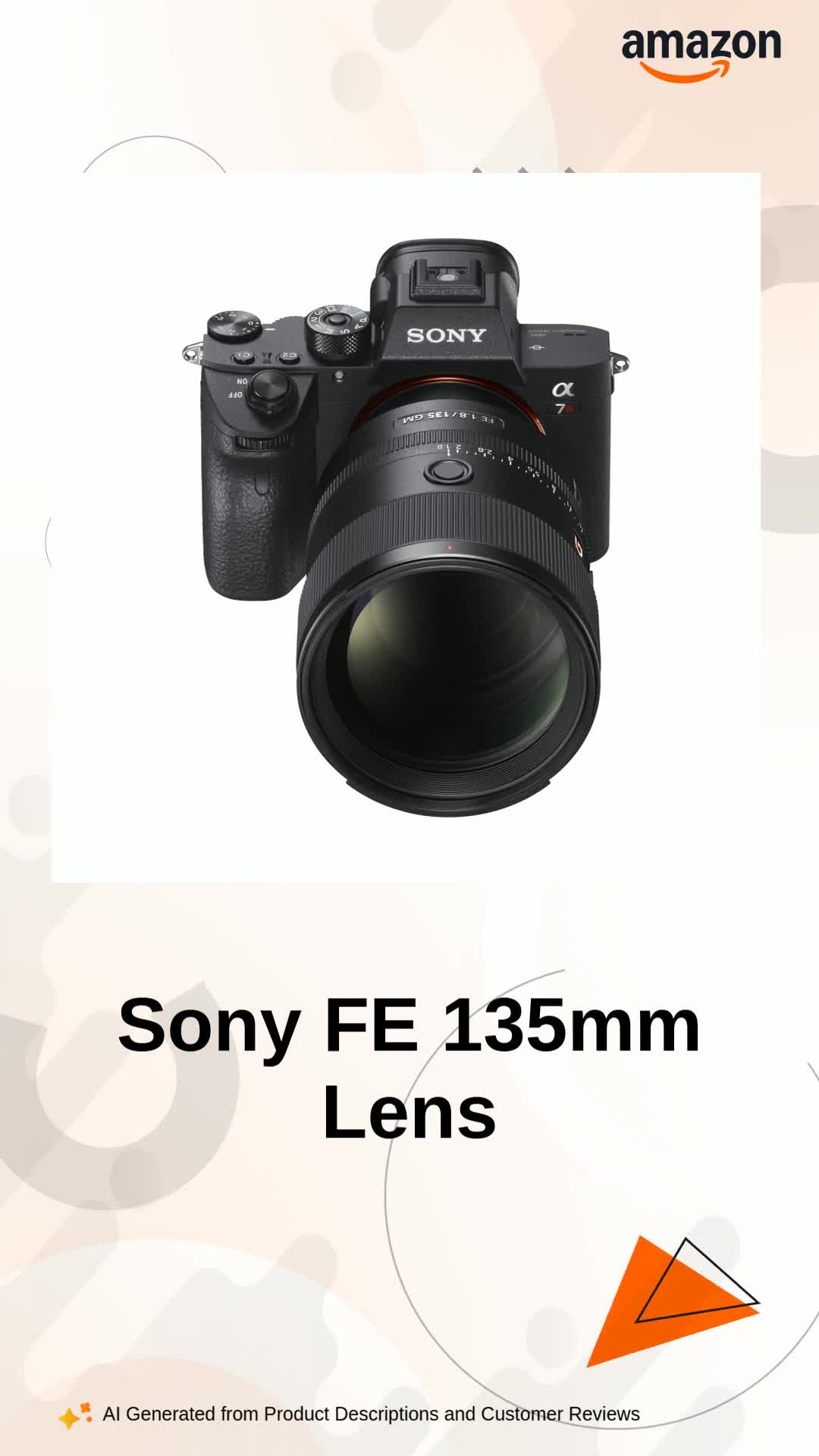 Sony E Mount FE 135mm F1.8 GM Full-Frame Lens (SEL135F18GM) | Mid