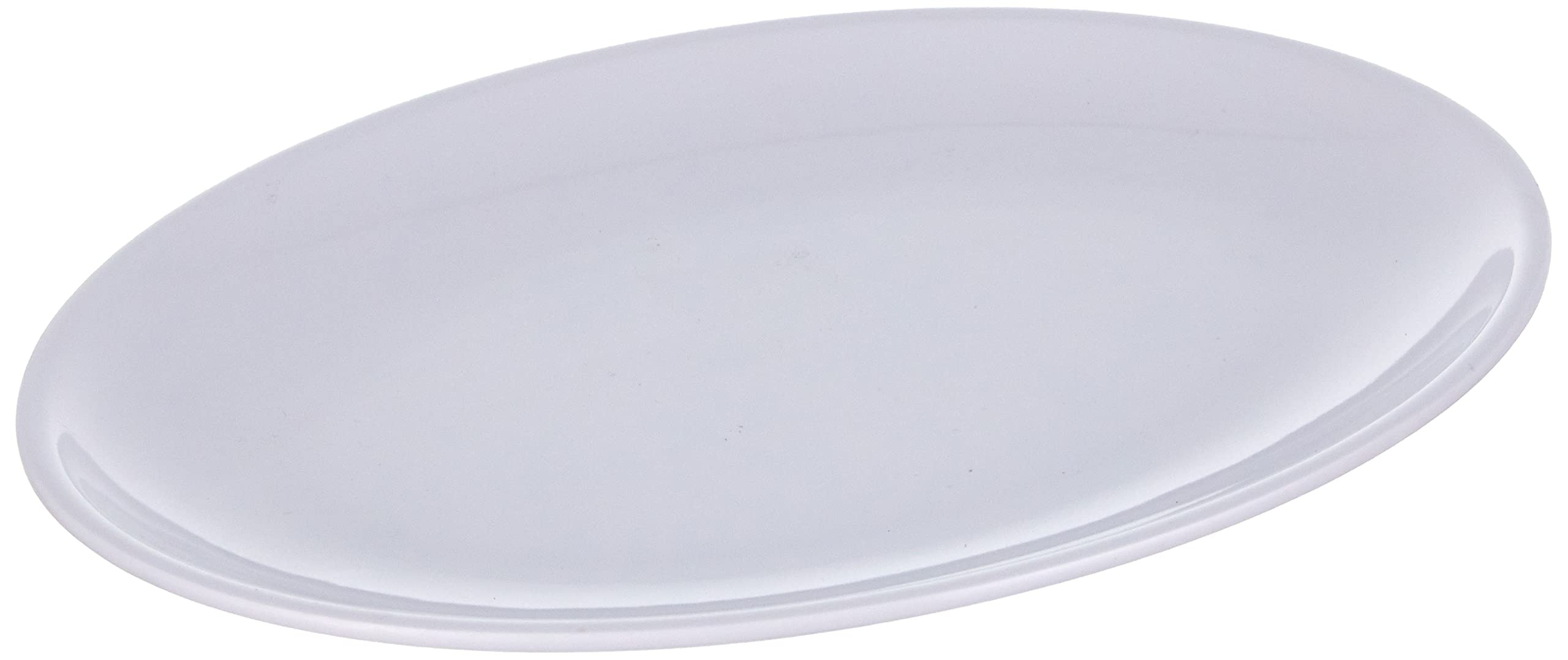 Lacor 62754 Melamine Oval Tray, 280 x 200 x 24 mm, White