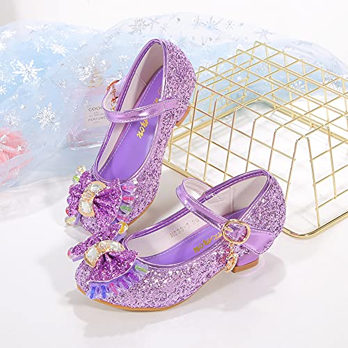 BFOEL Girls Dress Shoes Adorable Sparkle Mary Jane Flats for Wedding Party3