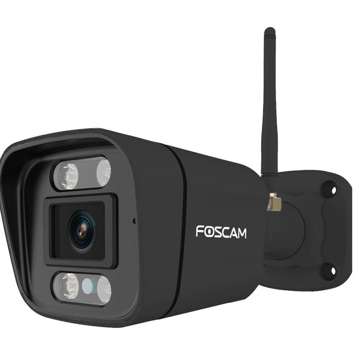 Foscam V8P 4K 8 MP Dual-Band WLAN Überwachungskamera mit integriertem Scheinwerfer und Einer Alarmsirene (schwarz)