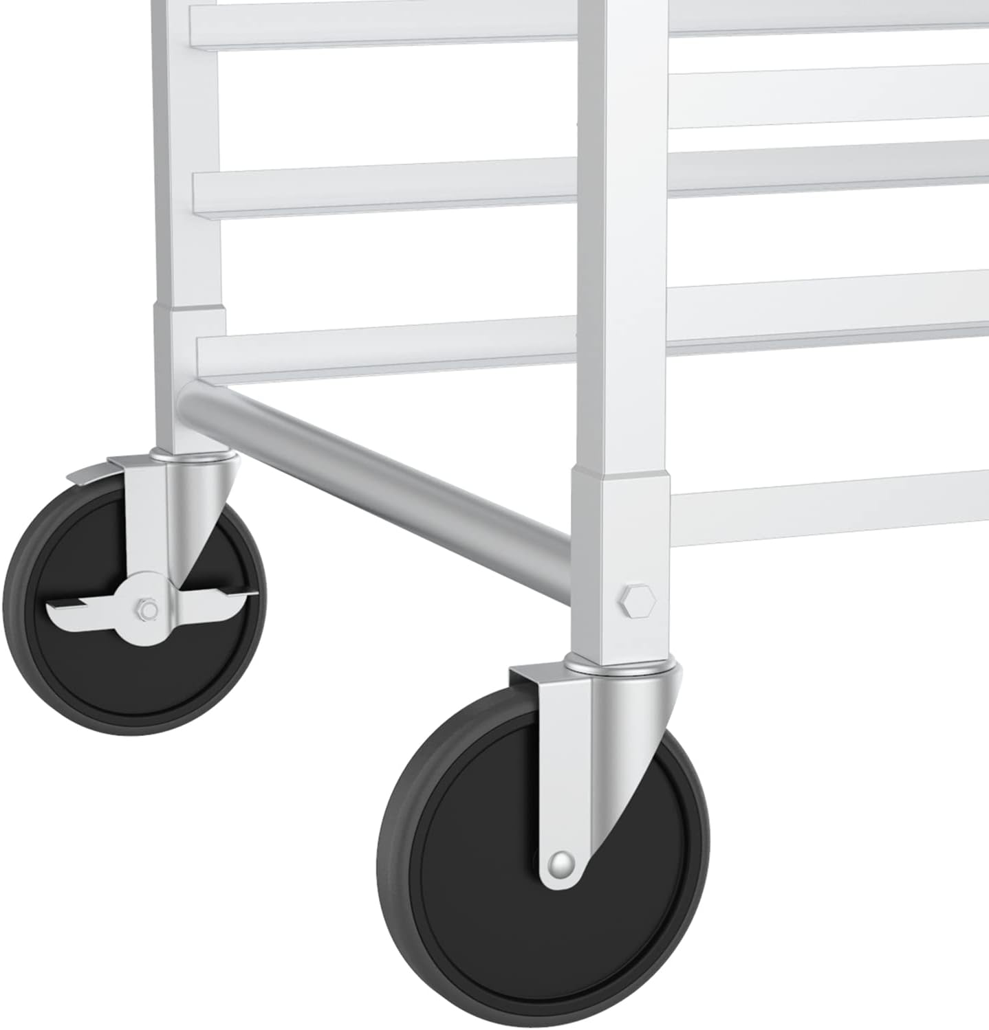 VINGLI Aluminum 20-Tier Sheet Pan Rack with Lockable Wheels for Home ...