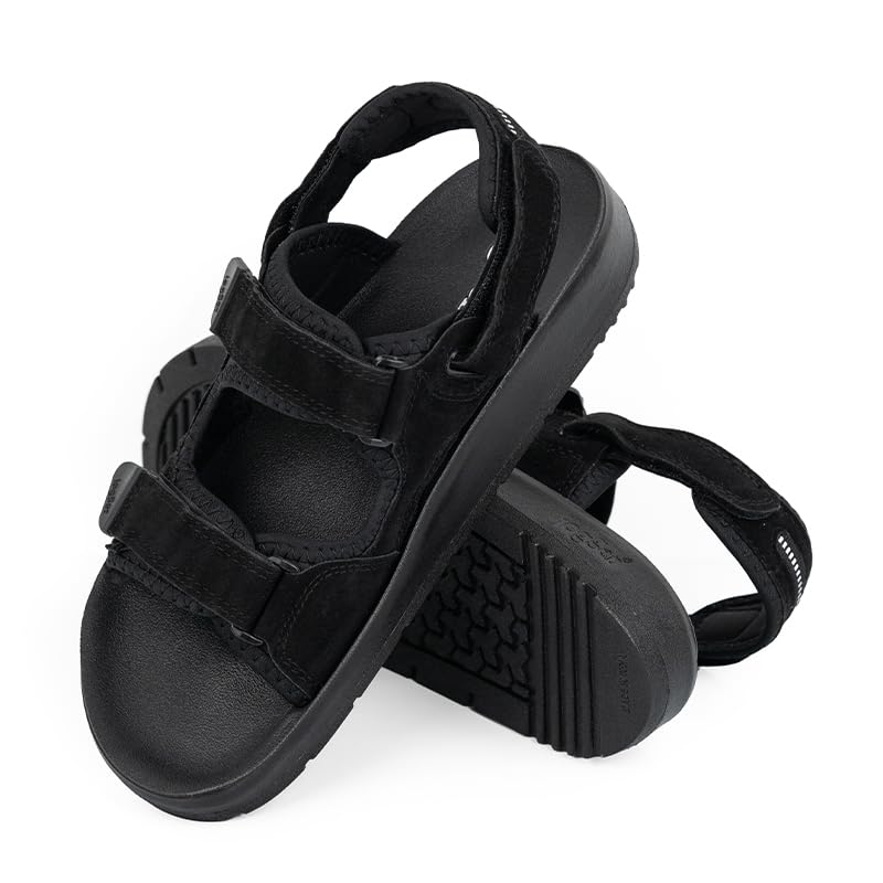 Image of Jogger PU 61435 Men's Comfort Sandals with Adjustable Hook & Loop Straps | Lightweight Moulded PU Sole | Slip Resistant | Cushioned Footbed | Casual Outdoor Sandals