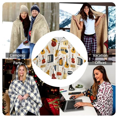Couverture à capuche portable Novastar plaid manches longues instruments musique - 6