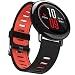 Produktbild Für 22MM Armband, Woodln Silikon Armband Bracelet Zubehör Uhrenarmband für Pebble Time/Pebble Time Steel/Gear 2 R380 (Black Red)