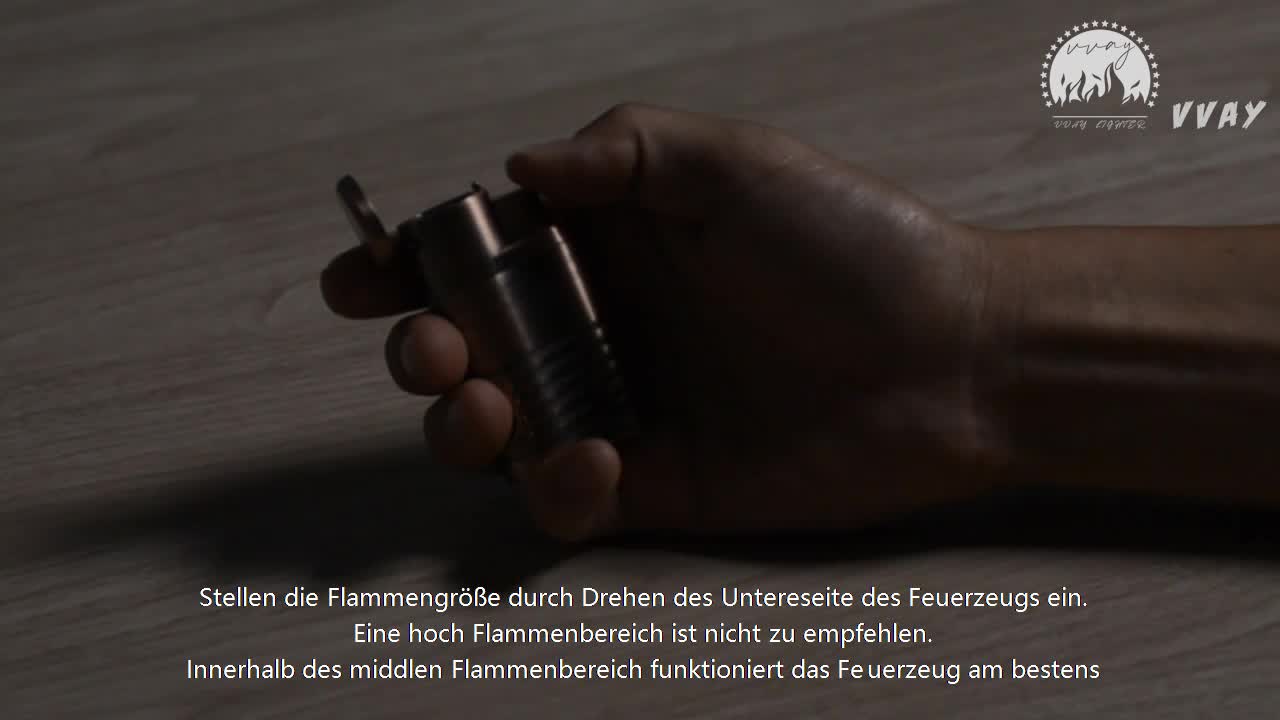 VVAY Sturmfeuerzeug 4 Jetflamme, Jet Feuerzeug Butane Gas Nachfüllbar, Verkauft ohne Gas – Bild 8