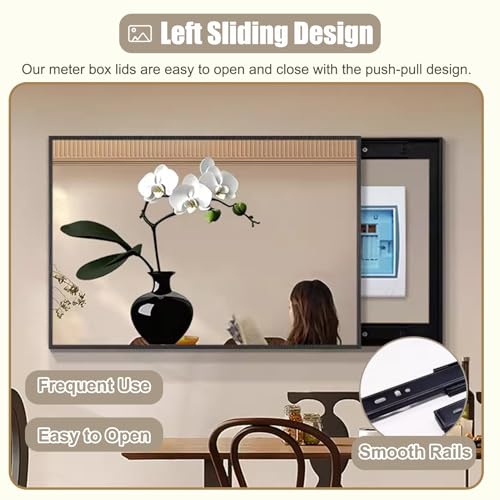 Miroir décoratif extérieur et intérieur pour masquer le compteur