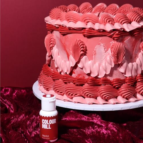 Image of Colour Mill Oil Blend Food Coloring, 20 Milliliters Merlot
