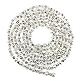 SING F LTD Pearl and Rhinestone Chain Pearl Bead String for Clothing Bridal Embellishments Jewellery Findings Accessories 2 Yard