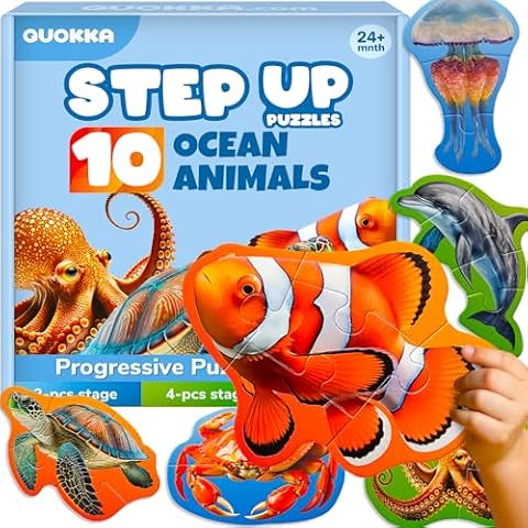 QUOKKA Toddler Animal Floor Puzzles Cover