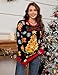 Yimoon Ugly Christmas Sweater for Women Funny Xmas Long Sleeve Knit Pullover Top Cute Santa Tree Reindeer Sweater(Christmastree-S)