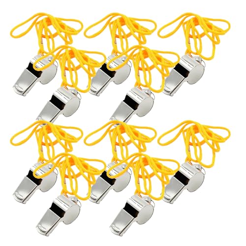 Silbatos de acero inoxidable para árbitros y entrenadores, pack 48 miniatura 1