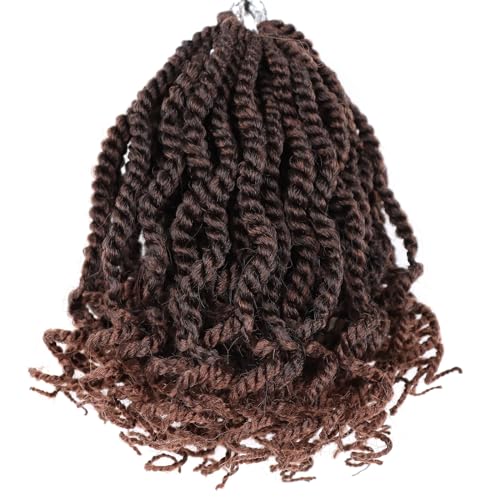 6 �C���` Crchet Hair for Black Women Pre Looped Senggalese Twist Crochet Hair Short Kids �����j�҂� �n�C���[�v �c�C�X�g�����j�҂݃w�A �J�[���[�G���h�t�� (6�C���`�AT3