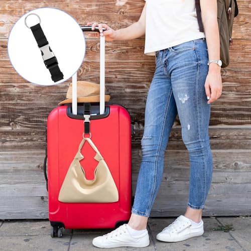 Image of 3 Pcs Heavy Duty Luggage Straps - Adjustable Suitcase Belts with Jacket Gripper - Travelkin Accessories for Secure Travel Add-A-Bag Valises Strap