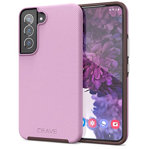 Image of Crave for Samsung Galaxy S22 Case, Shockproof Protection Dual Layer Case for Samsung Galaxy S22 5G (6.1 inch) - Lilac