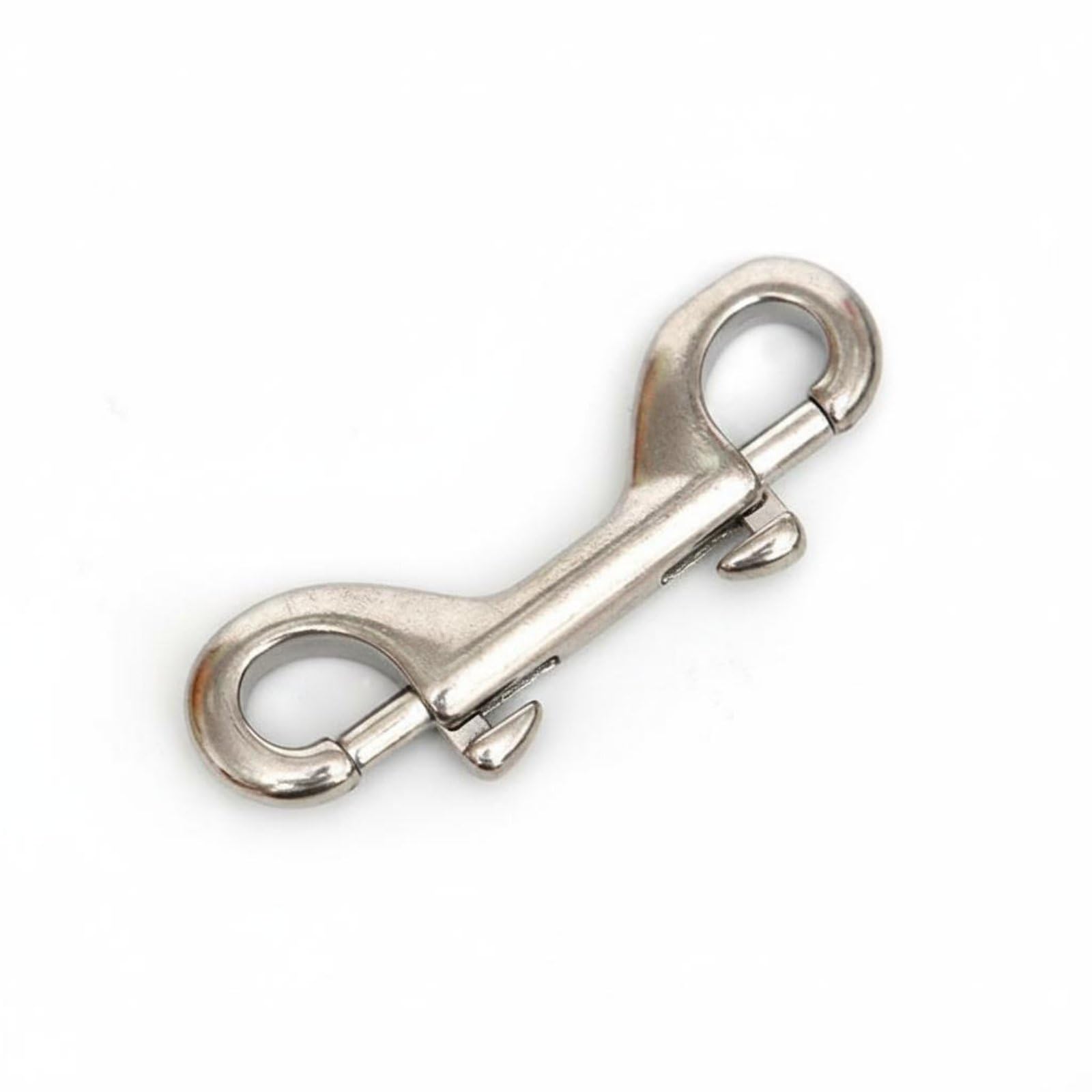 Merishopp 316 Stainless Steel Double Ended Snap Hook Double Bolt Snap Heavy Duty Underwater BCD Clip for Technical Divers, 100MM, Swivel Pin-image-33