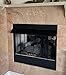 Americangaslogs Black Adjustable Fireplace Hood for 28 to 48