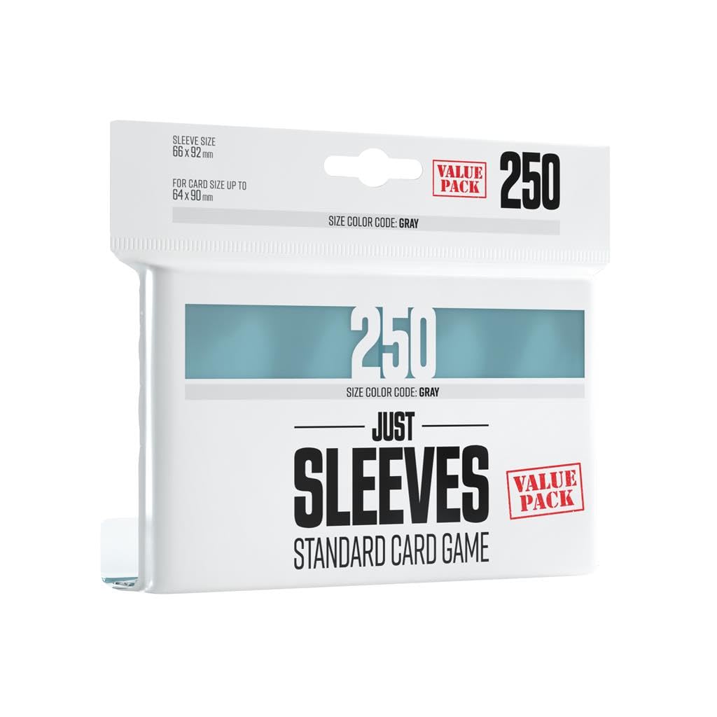 Gamegenic Just Sleeves: Standard Card Game Value Pack: Clear (250 ct.)