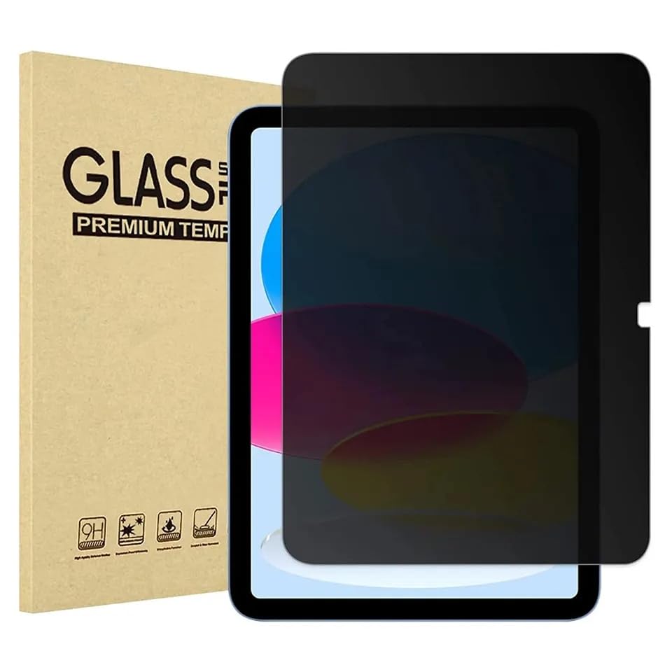 Privacy Screen Protector for iPad Pro 10.5 (2017) / iPad Air (3rd Gen, 2019) / iPad Air 3 (2019), Anti-Spy Tempered Glass Film, 1 Pack