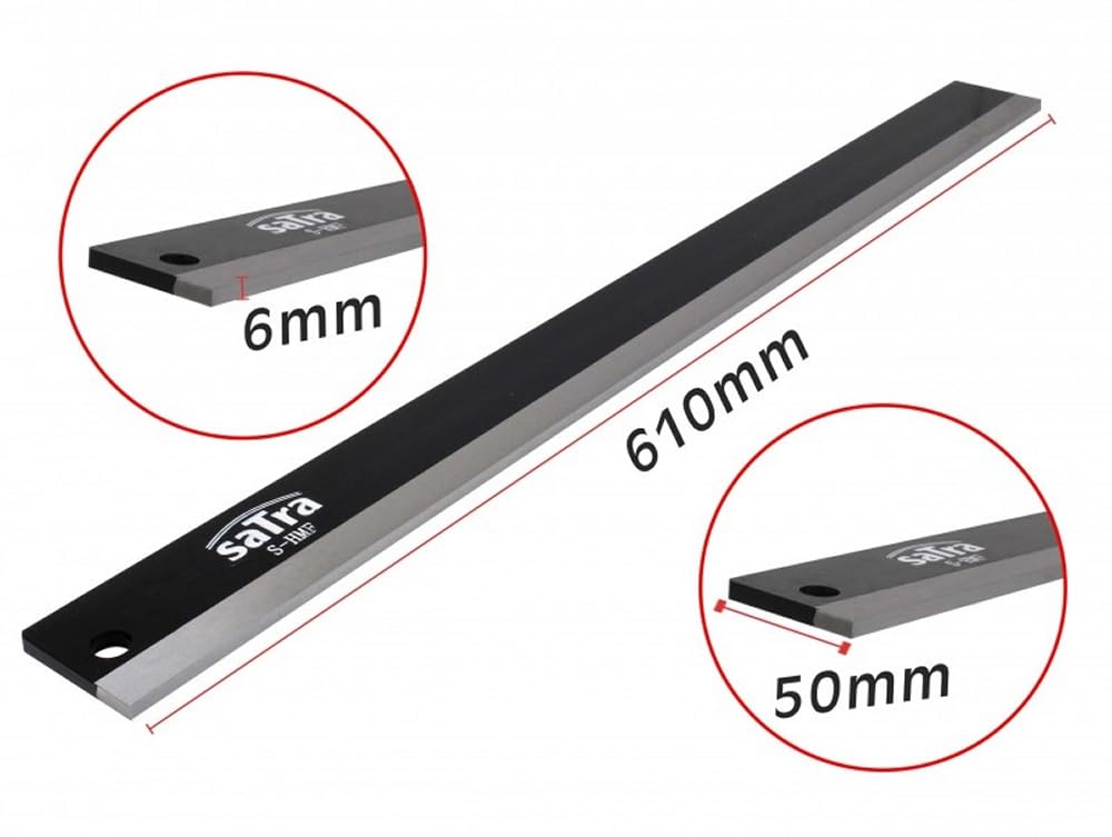 Satra Règle à cheveux pour bloc moteur et culasse automobile, longueur 610 mm, largeur 50 mm, avec étui de protection