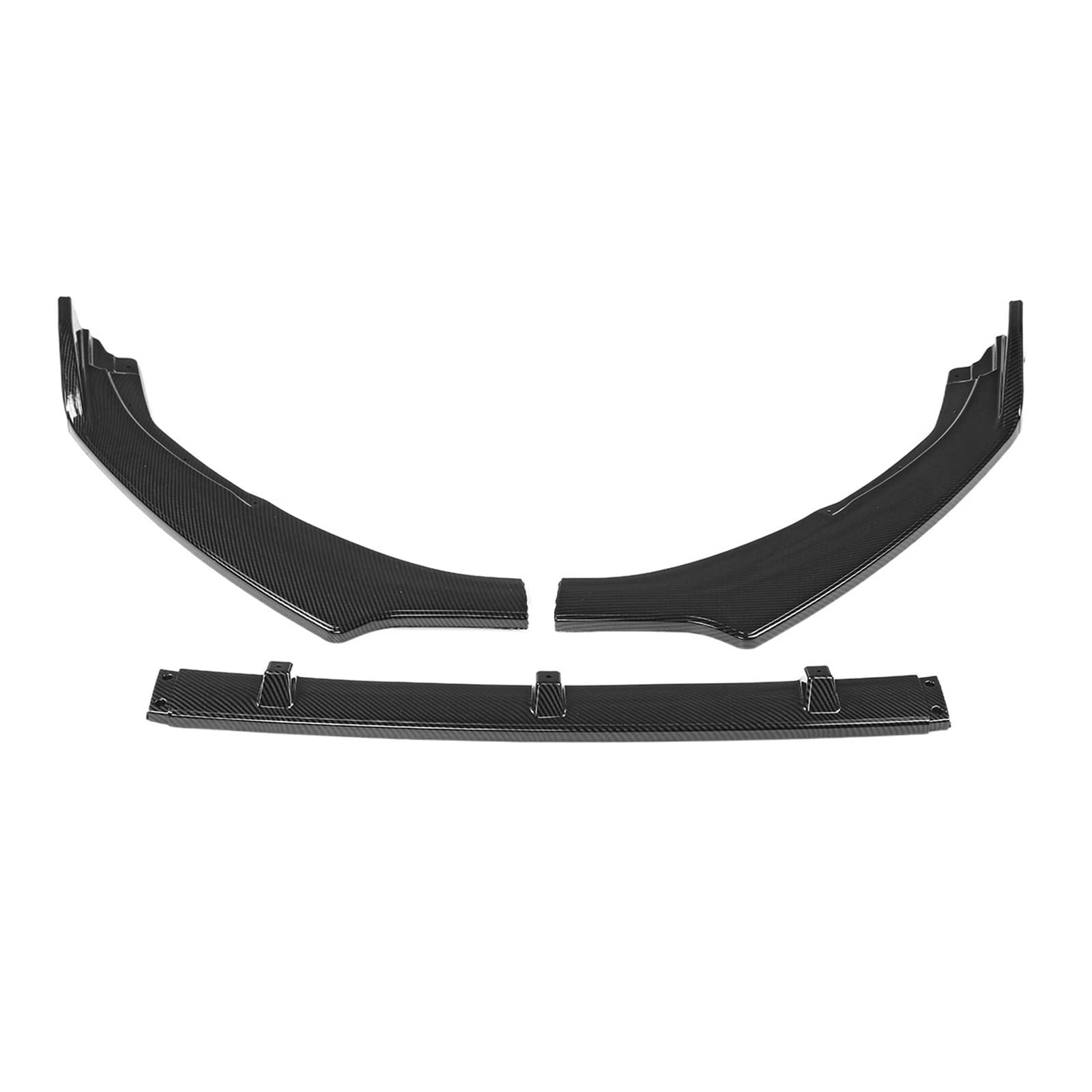 Spoiler przedniego zderzaka kompatybilny z Toyota Corolla 2019 2020 błyszczący czarny/wygląd karbonu dolna osłona ostrza samochodu zestaw osłon Splitter (Color : Carbon Look)