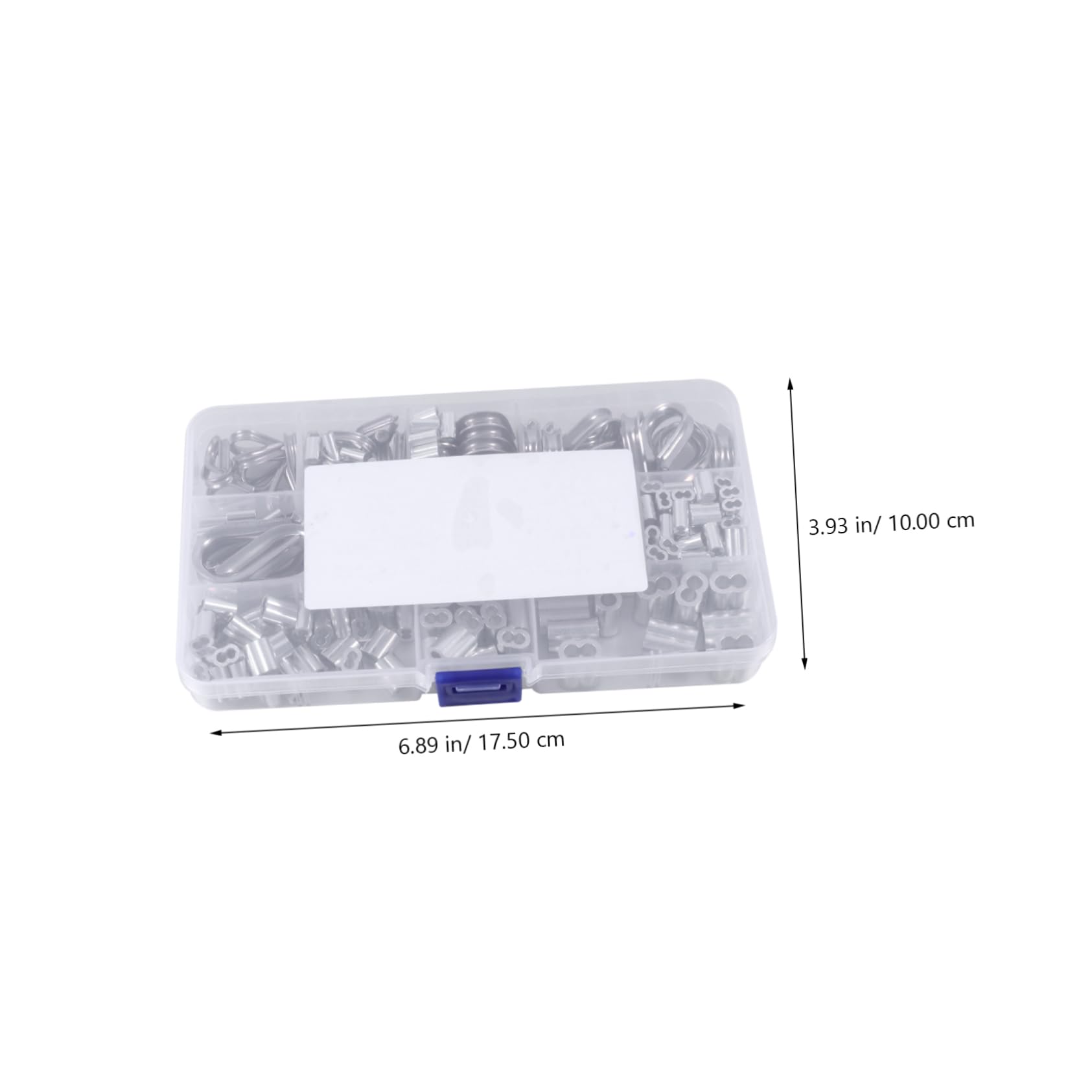 Drahtseilhülsensatz 250 Stück aus Aluminiumlegierung und Edelstahl