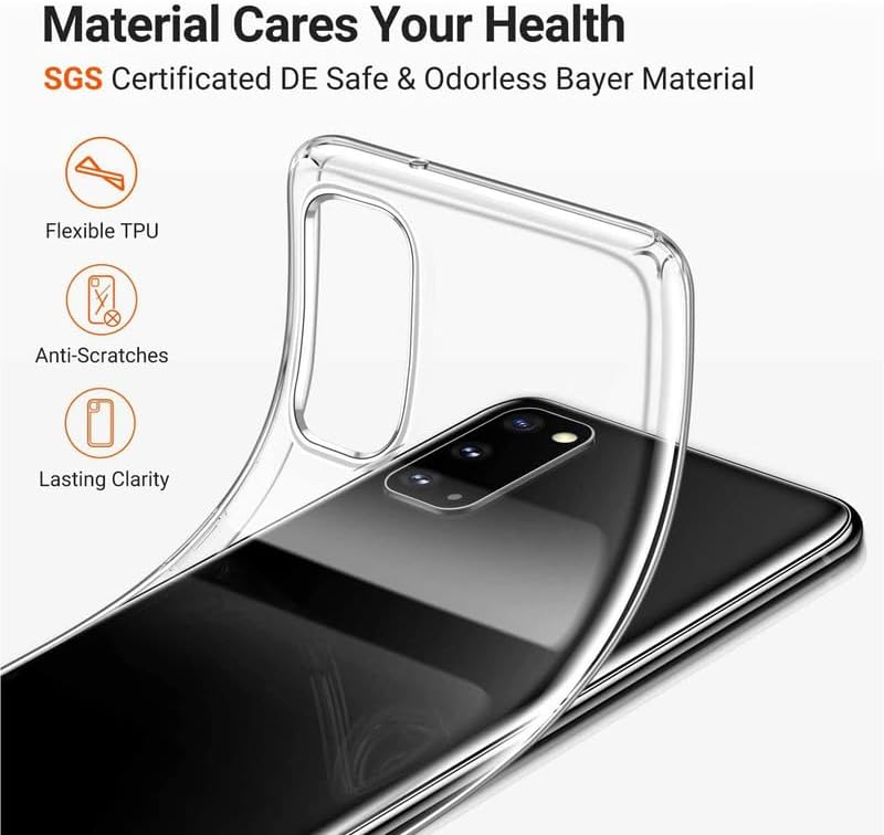 Clear Case for Doogee DK10 (6.67") with 4 x Tempered Glass Protective Film, Slim Shockproof Soft Silicone Cover, 360° Drop-Proof Phone Case for Doogee DK10 - Clear