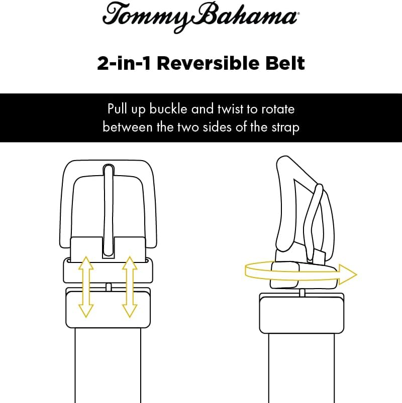 Tommy Bahama Men’s 2-in-1 Reversible Belt – Versatile Design for Work, Weekend & Vacations - Image 6