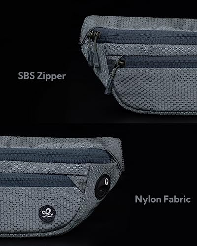 WATERFLY Bauchtasche Gürteltasche Sport Klein: Sportlich Unisex Hüfttasche Stylisch Leicht Hipbag für Outdoor Reise Wandern Travel Herren Damen