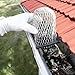 Maogoujian Premium Aluminum Gutter Guard Screens for Downspouts, 6-Pack Leaf Guard & Rodent Protector, Snap-in Installation, Tool-Free, Rust-Resistant Roof Gutter Strainers