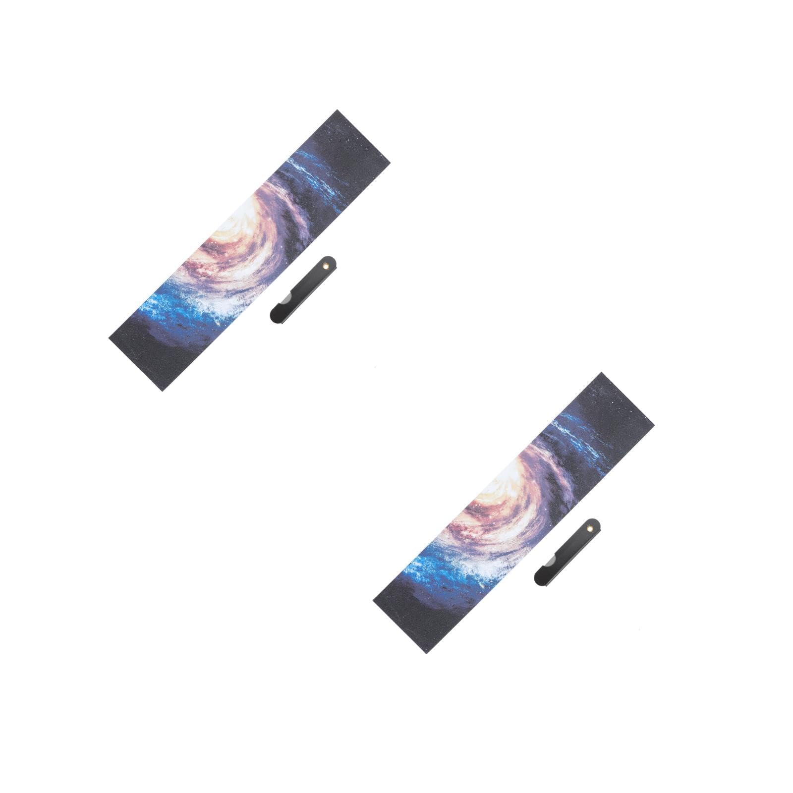Toddmomy 2 Pièces Autocollant Antidérapant pour Skateboard de Grip pour Deck de Design Unique Durable pour Personnaliser Votre