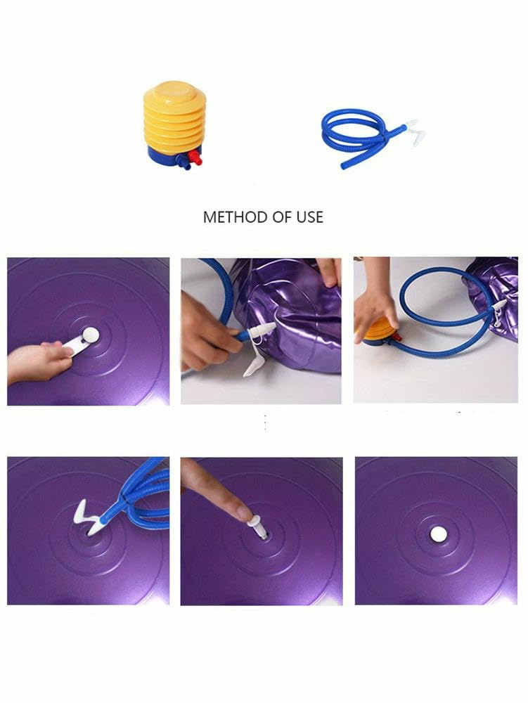 ZBDZSW Yoga-Ball, extra groß und dick, für Balance und sensorisches Training, Trainingsgerät für Erwachsene, mit Luftpumpe, 1 Stück