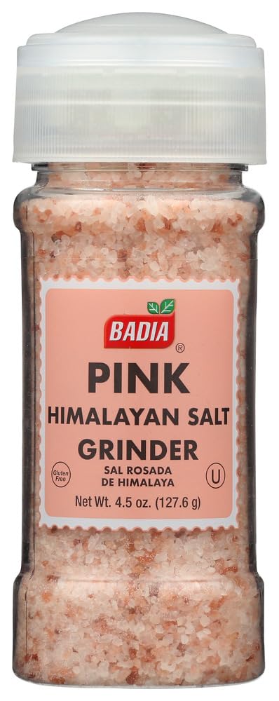 Badia 4.5 oz. Pink Himalayan Salt Grinder44; Case Of 12 by Badia