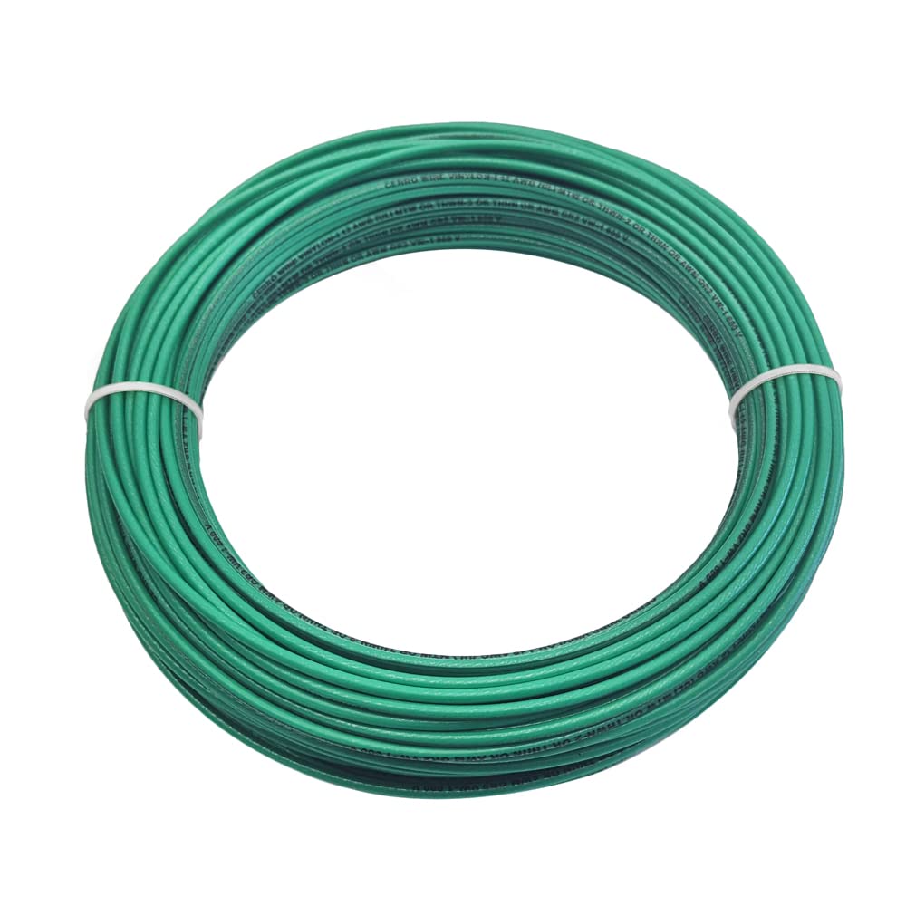 Paladin 10 AWG Gauge Insulated Stranded Copper THHN/THWN-2 Building Wire - 600 Volts Residential, Commercial, Industrial UL Listed (10 Feet, Green)