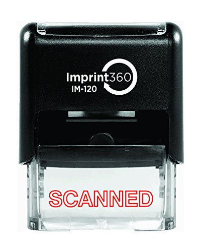 AS-IMP1051 - Scanned, Heavy Duty Commerical Quality Self-Inking Rubber Stamp, Red Ink, 9/16" x 1-1/2" Impression Size, Laser Engraved for Clean, Precise Imprints image 3