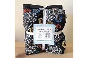 Melissa & Doug Fleece Quilt Kit: Day of The Dead Sugar Skulls