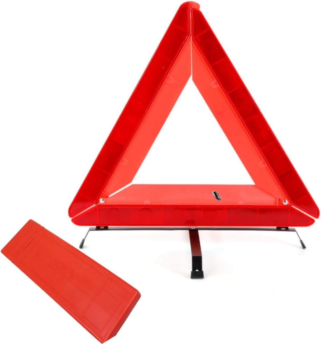 Reflective Warning Triangle, Foldable Safety Warning Triangle for Roadside Breakdowns, Warning Triangle with Storage Box for Car Emergencies Accessories Heavy Duty