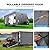 Upgraded 600D Top Waterproof Travel Trailer RV Cover, Extra-Thick Oxford for 28'7"-31'6" RV, Anti-UV Rip-Stop Utility Camper Cover with Adhesive Repair Patch, 2Pcs Extra Straps & 4 Tire Covers
