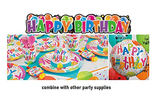 Amazon.com: Happy Birthday Giant Jointed Banner - 4.5 ft - Premium