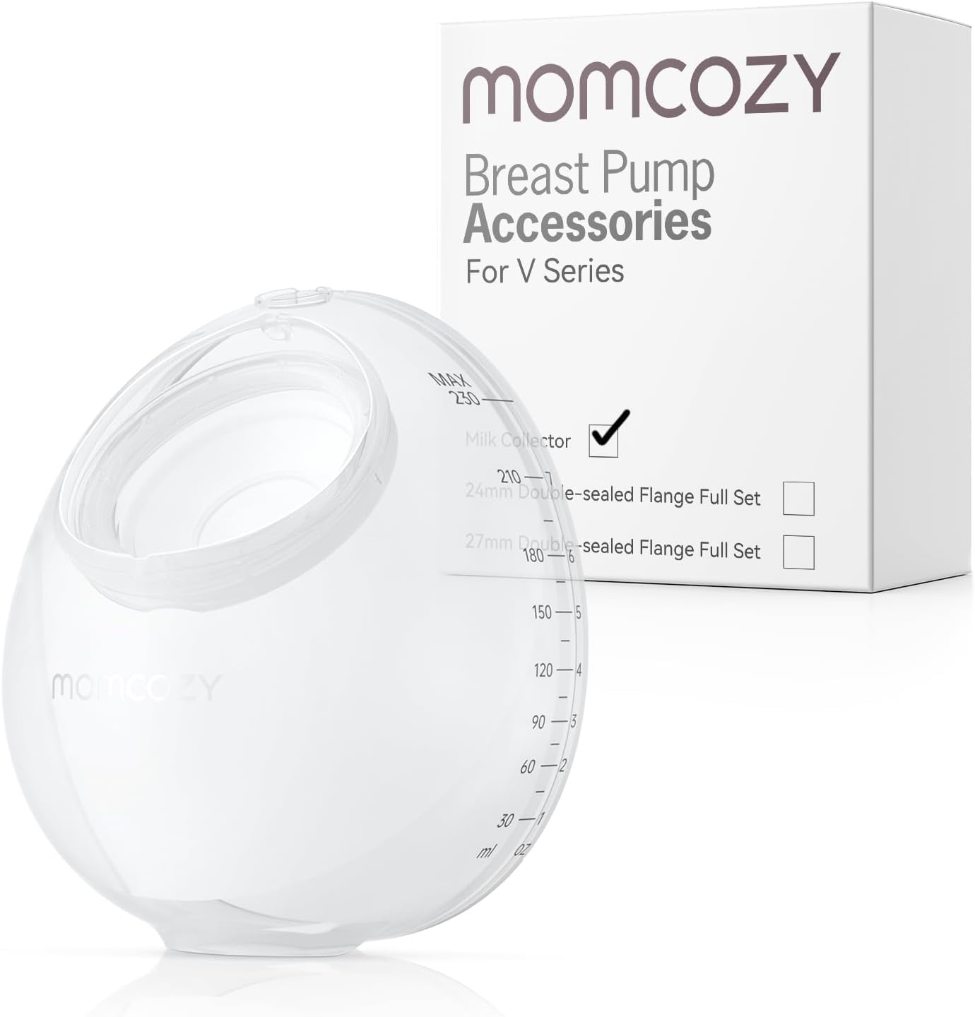 Momcozy Oryginalne akcesoria zamienne do laktatora V1 Pro/V2 Pro, zbieracz mleka tylko do momcozy V1 Pro/V2 Pro, 1 opakowanie