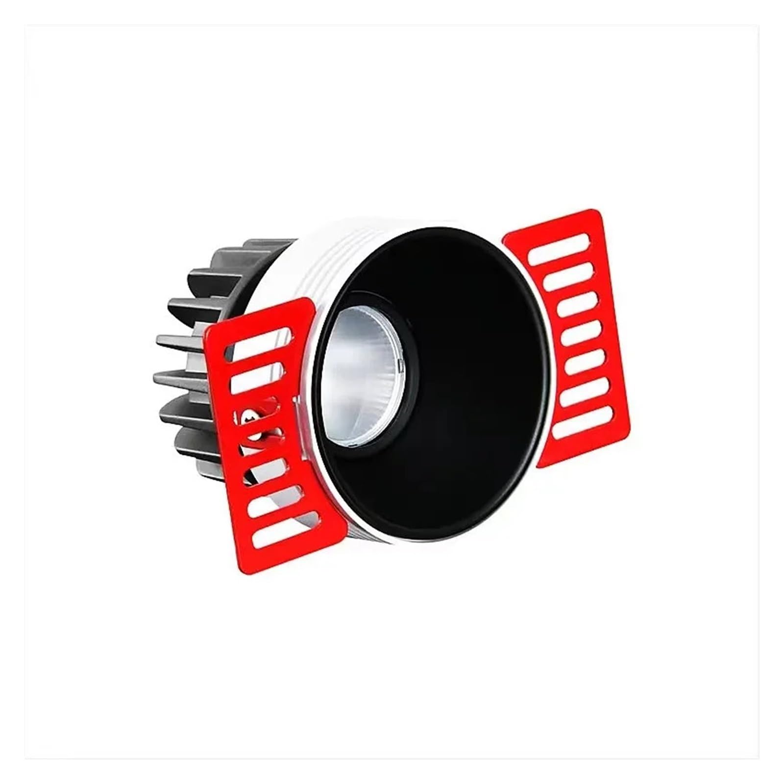 AV85V-220V regulowana bez obramowania wpuszczana lampa do mycia ścian projektor COB 7W9W12W15W ściemniana lampa sufitowa oświetlenie salonu (czarny, zimna biel 6000 K)