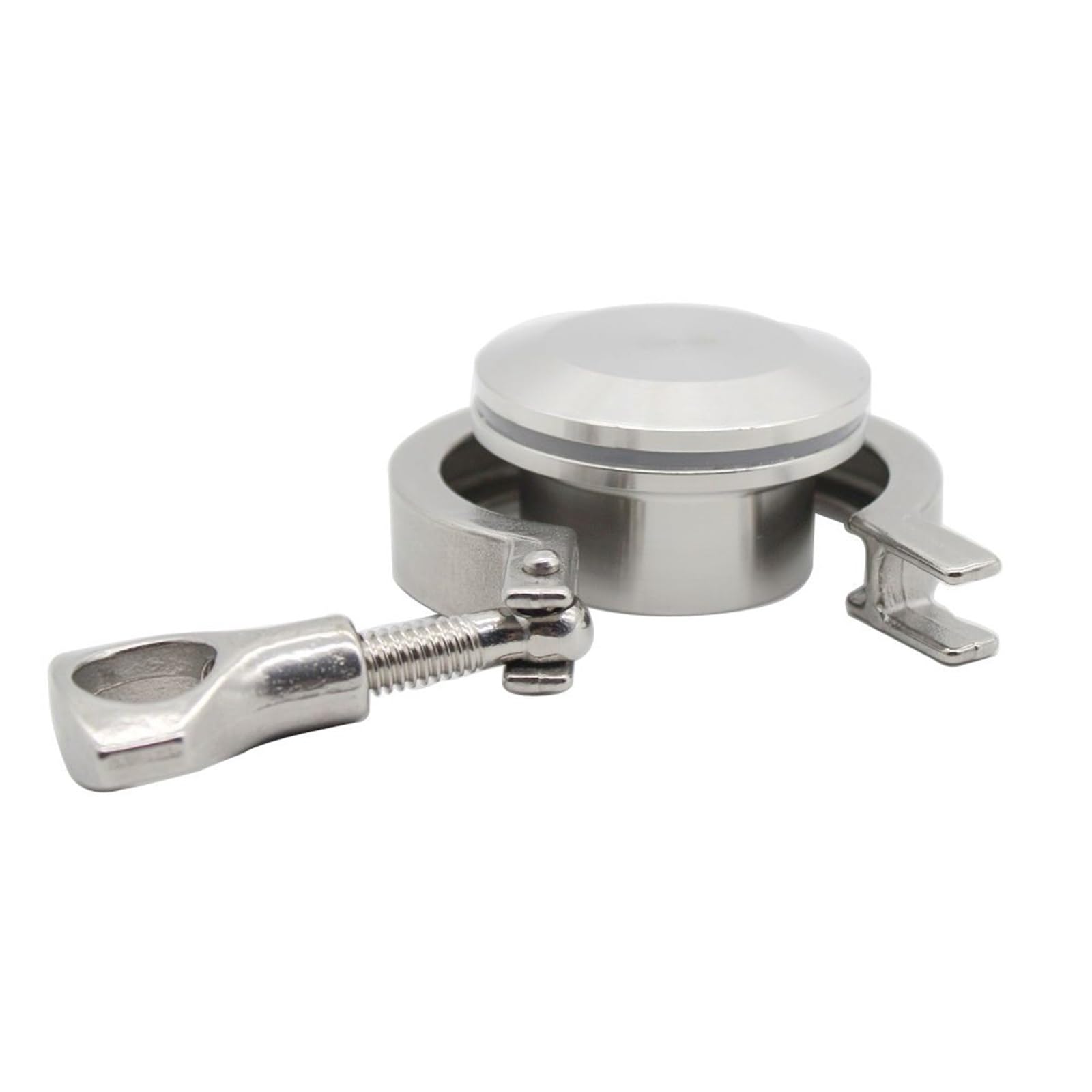 Juego de accesorios for tuberías sanitarias de acero inoxidable de 1.5" con tapa de extremo y casquillo