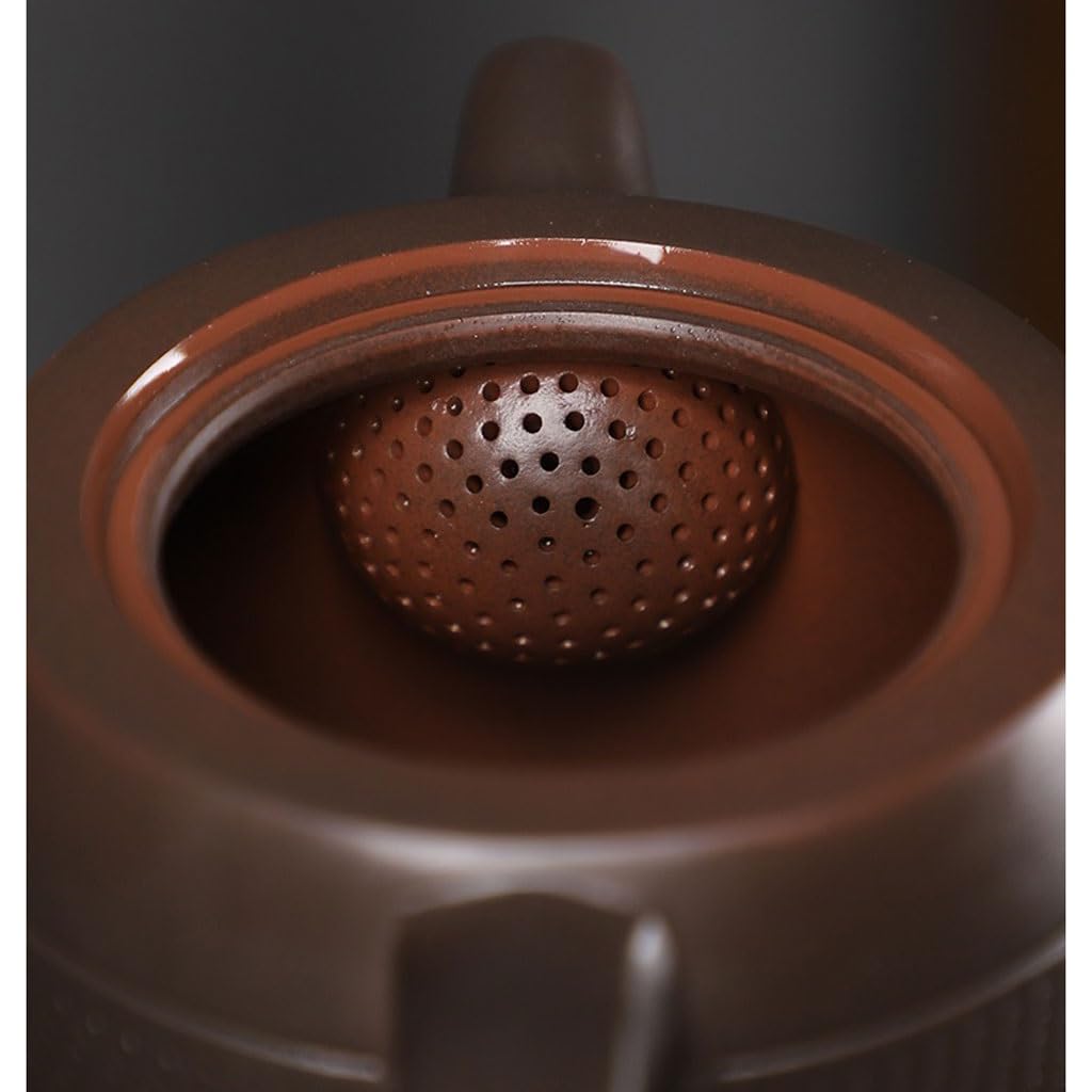 Bollitore da tè 250 ML pentola fatta a mano Set da tè domestico teiera singola teiera decorativa retrò tè pomeridiano tè in ceramica infusore