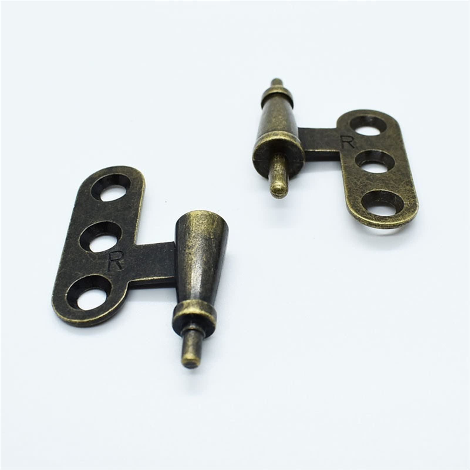 Sbssyvlmv Right Hinges 1Pcs Antique Cabinet Hinge Green Bronze Detachable Folding Butt For Wardrobe Cupboard Door Furniture Vintage Retro Hardware(Right)
